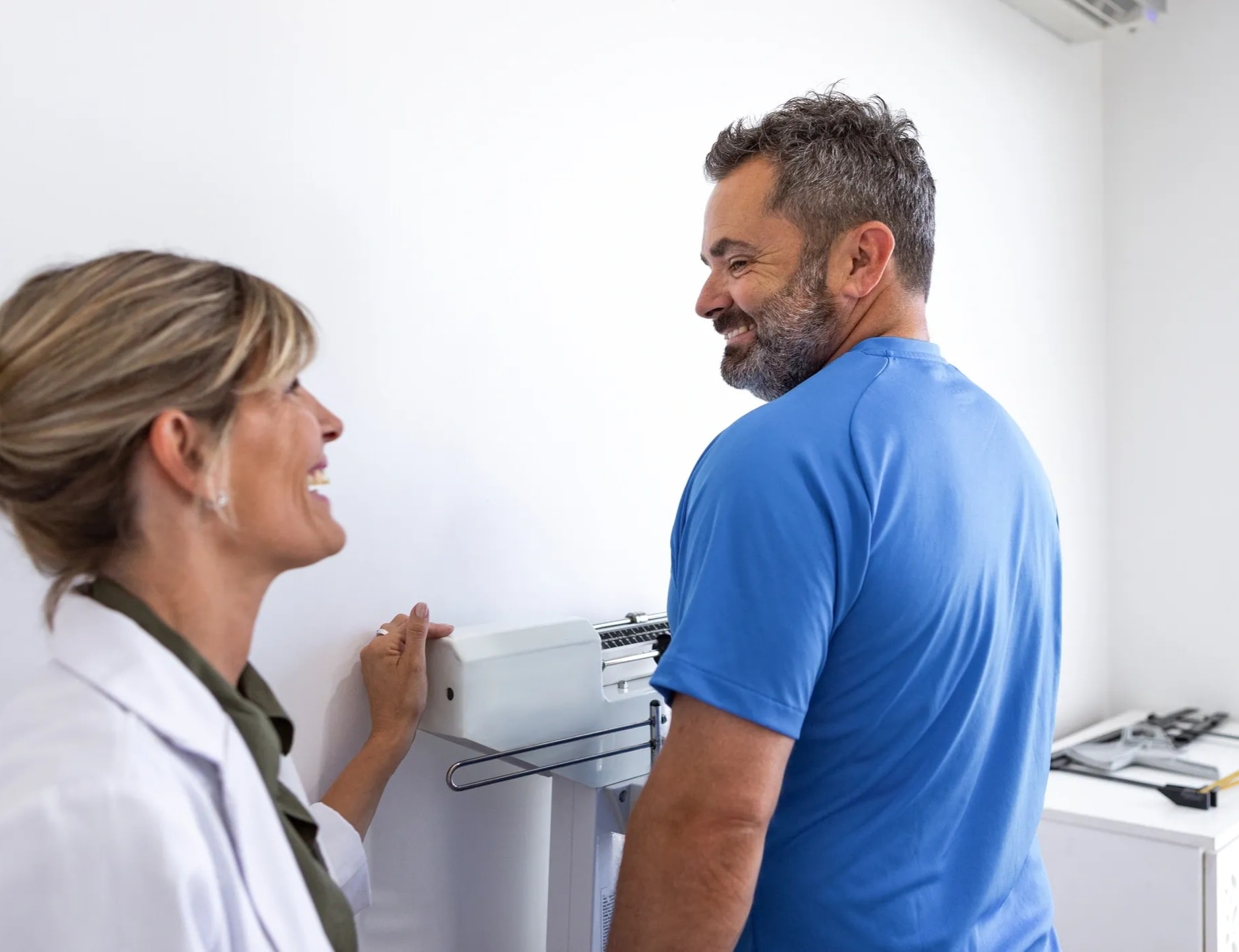 Doctor consulting with a patient about medical weight loss